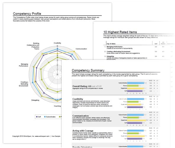 360-degree feedback sample reports