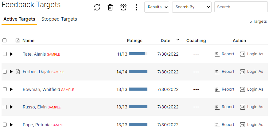 EchoSpan 360-Degree Feedback Project Dashboard